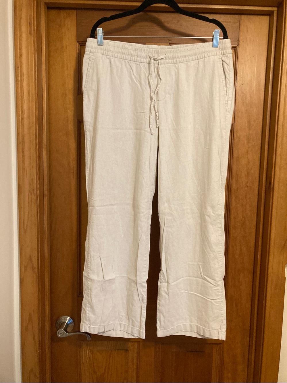 Old Navy Flax Drawstring Relaxed Linen Pants, L